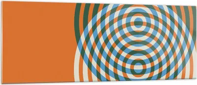 Produktbild von Bilder auf glas - Einteilig - Abstraktion Modern Kreise - 140x50cm - Glasbilder - Wandbilder - Bilder - Wanddekoration aus Glas - Glas Bilder - Wandbild auf Glas - GAB140x50-4448