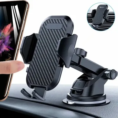 Produktbild von Držák na mobil 2v1 do auta, držák na mobil, držák s přísavkou, univerzální držák na mobil do auta, držák na smartphone