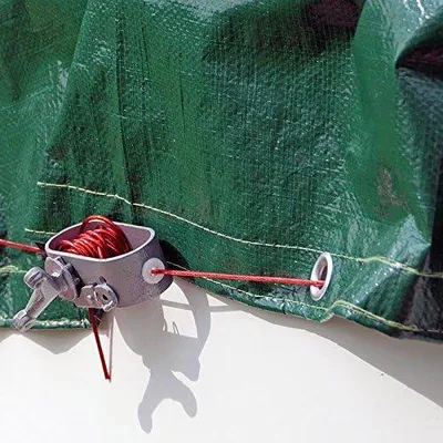 Produktbild von Winterabdeckplane 180g/m² für Rundbecken in grün/schwarz für Ø 4,00-4,20 m