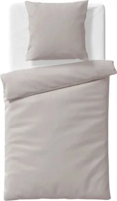 Produktbild von Fleuresse Bettwäsche taupe 1x 155x220 cm + 1x 80x80 cm