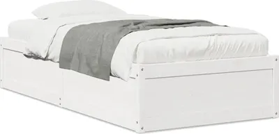 Obrázek produktu pro vidaXL Postel z masivu bez matrace bílá 90x190 cm borovice