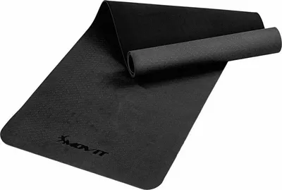 Zdjęcie produktu dla Mata gimnastyczna do jogi MOVIT XXL TPE Pilates, 190x60x0,6 cm, szara