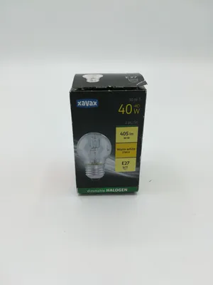 Produktbild von XAVAX Halogen-Tropfenlampe E27 30W Warmweiß, ohne