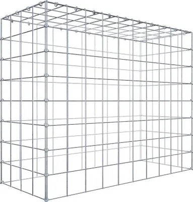 Obrázek produktu pro Přídavný gabion typu 3 100 cm x 80 cm x 40 cm (D x V x H), velikost ok 10 cm x 10 cm, C-kroužek