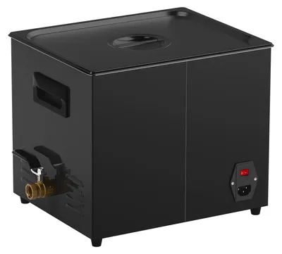 Immagine prodotto di SucceBuy Pulitore a ultrasuoni da 10 L 240 W Apparecchio di pulizia digitale con modalità delicata e degassificazione ottimizzata, pulitore industriale da 40 kHz con riscaldamento e timer, adatto per occhiali e orologi Nero