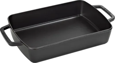 Productafbeelding van STAUB ovenschotel, rechthoekig met 2 handgrepen, 30x20 cm, 3,1 liter, gietijzer, geschikt voor alle
