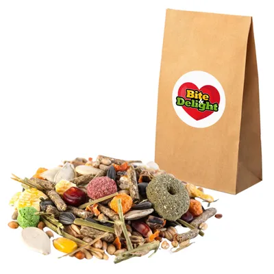 Produktbild von Krmivo pro králíky Bite&Delight 10 kg - Přírodní krmná směs se zeleninou bohatá na obiloviny - Výživa pro zakrslé králíky a králíky domácí