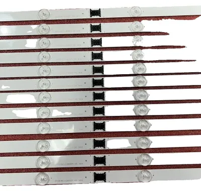 Image de Bande de rétroéclairage LED, 6 LED par bande, longueur de 694 mm, compatible avec plusieurs modèles de téléviseurs, construction en aluminium, moins de 60 lumens