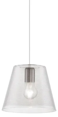 Produktbild von Hängeleuchte, transparent weiß, 23,5 cm, ELINOR