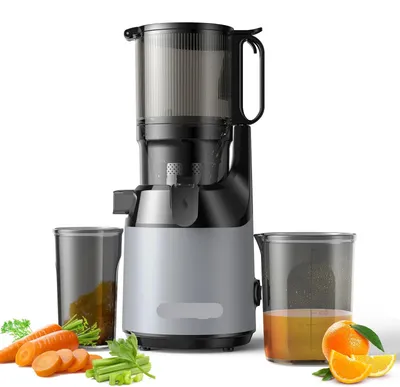 Produktbild von Slowjuicer – Entsafter – Saftbereiter – Saftzentrifuge – 130 mm breite Einfüllöffnung – Hohe Saftausbeute – BPA-frei