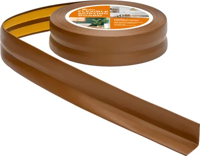 Produktbild von QUEST Weichsockelleiste Selbstklebend 25x15mm, 15m, Knickleiste, Abschlussleiste für Küche, Badezimmer, Dekorativ, UV-beständig, bronze
