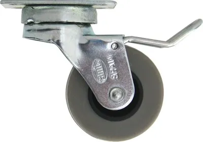 Produktbild von Möbelrolle Transportrolle aus Metall mit Bremse Rolle aus Hartgummi Ø40mm