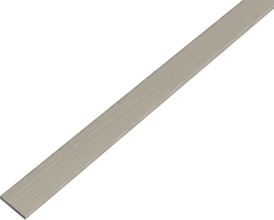 Produktbild von Alberts Flachstange | selbstklebend | Aluminium, edelstahldesign, dunkel | 1000 x 15 x 2 mm