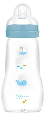Produktbild von Feel Good Glass Bottle "Wal" 260 ml 0+