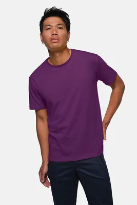 Image de T-shirt HAKRO MIKRALINAR® aubergine 3XL