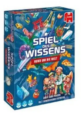 Produktbild von Jumbo Spiel des Wissens - Rund um die Welt, Brettspiel, Reisen/Abenteuer, 8 Jahr(e), 30 min, 30 min, Familienspiel