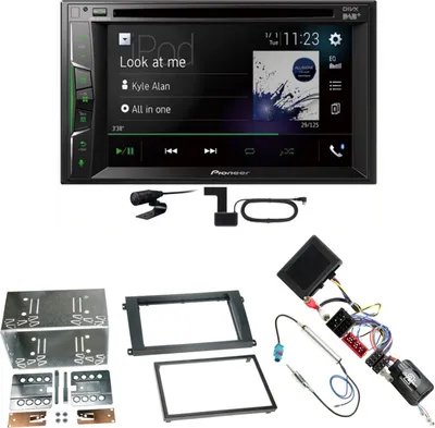 Produktbild von Pioneer AVH-A3200DAB USB Digitalradio CD Einbauset für Porsche Cayenne bis 2006