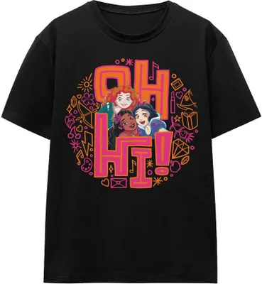 Image de Disney Princess - T-shirt homme/femme unie "Oh Hi " TV17100 (S) (Noir)