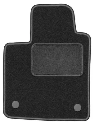 Immagine prodotto di Tappetino guidatore in moquette per Renault Twingo II 2007-2014 (hatchback) – 1 pezzo, grigio grafite, su misura – Wielganizator LUX