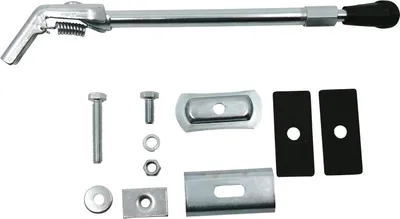 Produktbild von Retro Fahrradständer Verstellbar Silber mit Montageschrauben und Halterung