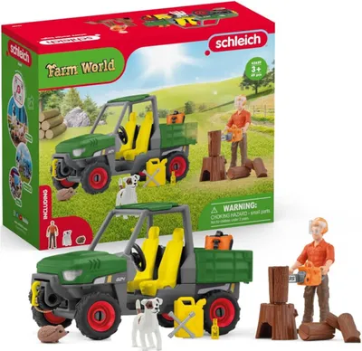 Produktbild von Schleich schleich® FARM WORLD 42659 Waldbauer mit Fahrzeug