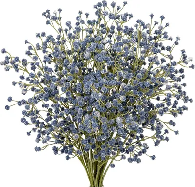 Produktbild von Künstliches Schleierkraut | 10 Stück | Blau | ca. 60 cm | Kunststoff