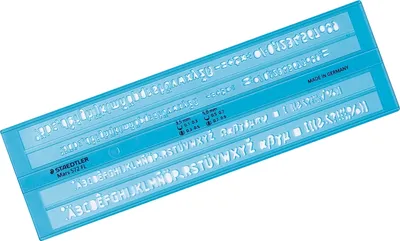 Produktbild von Schriftschablone 3,5mm + 5mm Packung mit 10 Stück