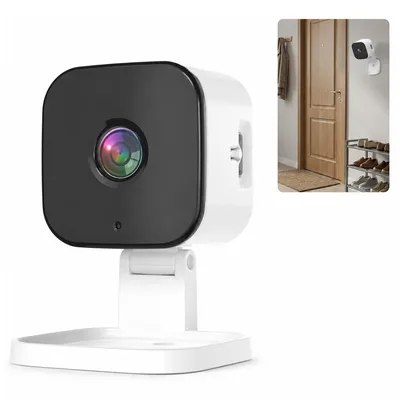 Produktbild von Mini WiFi Überwachungskamera mit Infrarot-Nachtsicht, App Fernzugriff, TF-Kartenspeicher, kabellos, für Innen- und Außenbereich