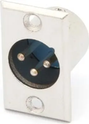 Produktbild von Xlr-Einbaustecker - 3-Polig - Vernickelt - Printmontage