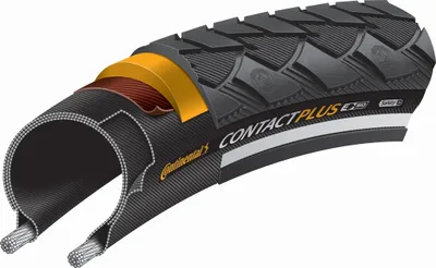 Image de Pneus Continental Contact Plus Reflex 28x1 1/4x1 3/4" 32-622 noir Reflex
