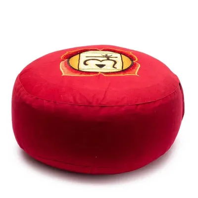 Image de Coussin de méditation Chakra 1 Brodé - 33x17 Cm