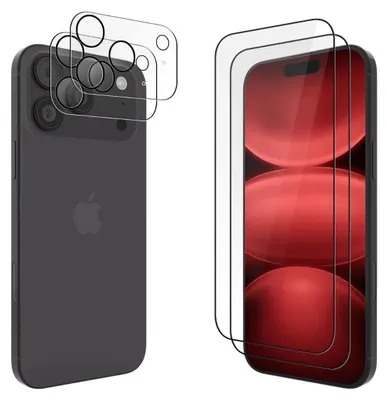 Produktbild von 2X Schutzglas für iPhone 17 Pro Display Kamera Hartglas Panzerfolie Full Screen 9H