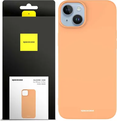 Produktbild von Spacecase Silikonhülle iPhone 14 Plus orange