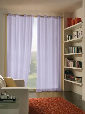 Verdunkelungsvorhang mit Ösen, 140x290 cm, Lila, Polyester