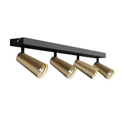 Produktbild von Lucande Deckenleuchte Angelina, 4-flg., messing/gold