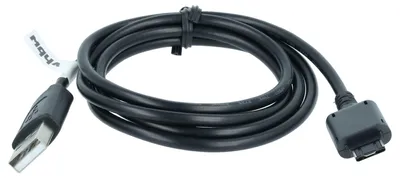 Produktbild von vhbw USB Datenkabel kompatibel mit LG M6100, L600v, KS10, KT610, KS20, KU800, KU580, KU950, KU311, KU990, KS360, KU990i, KU310 Handy - schwarz 100cm