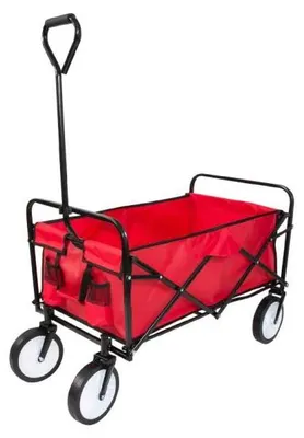 Obrázek produktu pro Carruzzo O4A Zahradní přepravní vozík skládací červený