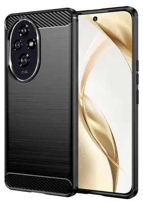 Zdjęcie produktu dla Techsuit Carbon Silicone etui do Honor 200 – czarne