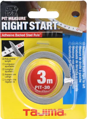 Image de Tajima BandmaÃü 3m Breite 13mm rückläufige Skala MaÃüband Selbstklebende Rückseite