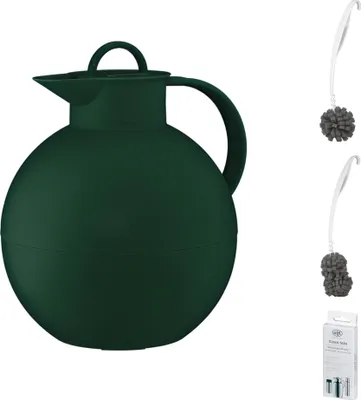 Produktbild von alfi KUGEL Isolierkanne – Vorteilsset mit Reinigungsbürste CLEAN FIX 30 cm