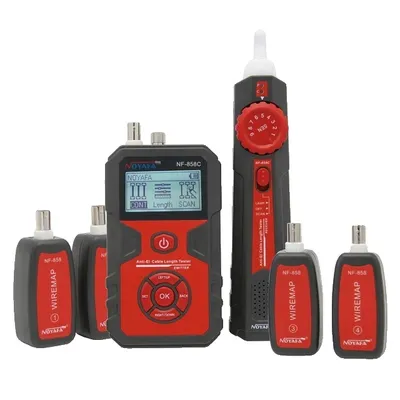 Zdjęcie produktu dla Tester kabli sieciowych, wykrywacz śladów linii, wykrywacz POE BNC, NF-858C