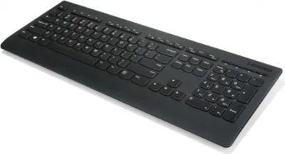 Zdjęcie produktu dla Lenovo 4X30H56868, Pełnowymiarowy (100%), Bezprzewodowy, RF Wireless, QWERTY, Czarny
