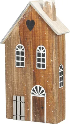 Productafbeelding van Decoratieobject Sneeuwpoppenhuis, 25 cm, naturel