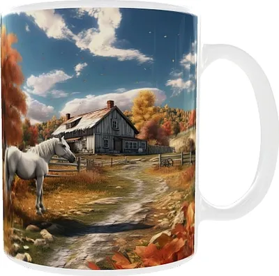 Produktbild von Becher 300ml Herbst Kollektion Pferde v18