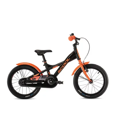 Obrázok produktu pre S'COOL XXlite 16 palcov 1-rýchlostný Black/Orange | 16-palcový bicykel pre deti a mládež | ergonomická poloha sedadla | detský bicykel | 1 prevod