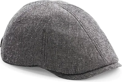 Produktbild von Beechfield B621 | Linen Summer Gatsby Cap / Kappe / Mütze / Hut - Farbe: Grey Linen - Größe: One Size