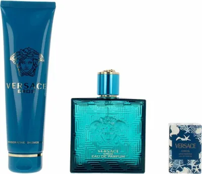 Produktbild von Edp Spray 100ml/B&S Gel 150ml/Edp Spray 5ml Versace Eros Pour Homme Giftset