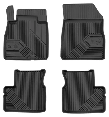 Zdjęcie produktu dla Dywaniki gumowe do Nissan Micra K13 2010-2016 (hatchback) – 4 szt., czarne, dopasowane