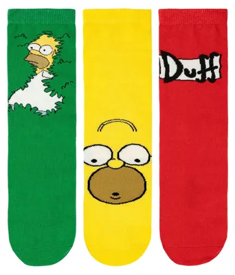 Produktbild von The Simpsons - Socken für Herren (3er-Pack) NS10007 (41 EU - 45 EU) (Bunt)