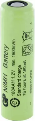 Produktbild von Akku R6 AA 180AAH-B 1800mAh NiMH 1 Stk. BULK Industrial GP